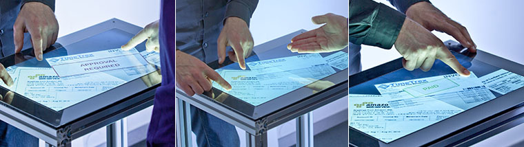 Fiberio: Secure authentication on multitouch screens in collaborative settings